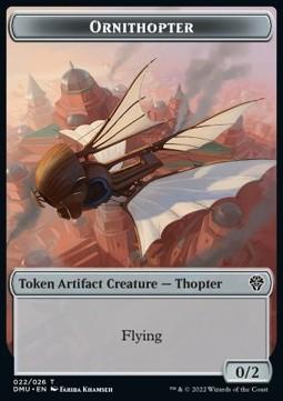 Ornithopter Token (C 0/2) // Bird Token (W 1/1)