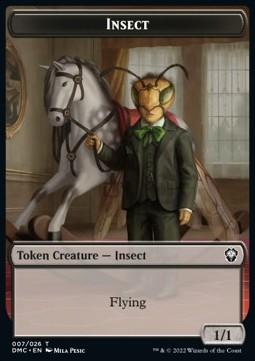 Insect Token (B 1/1 Flying) // Phyrexian Token (B 2/2)