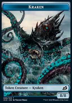 Kraken Token (U 8/8) // Human Soldier Token (W 1/1) (V.3)