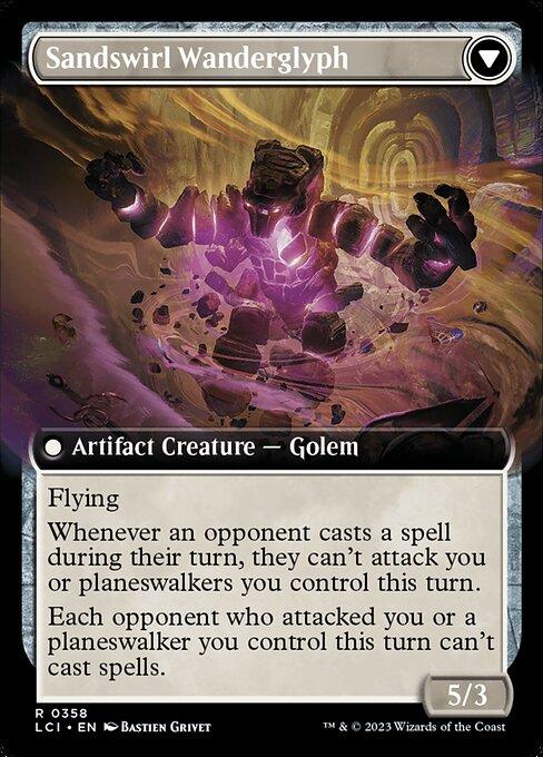Unstable Glyphbridge // Sandswirl Wanderglyph (back)