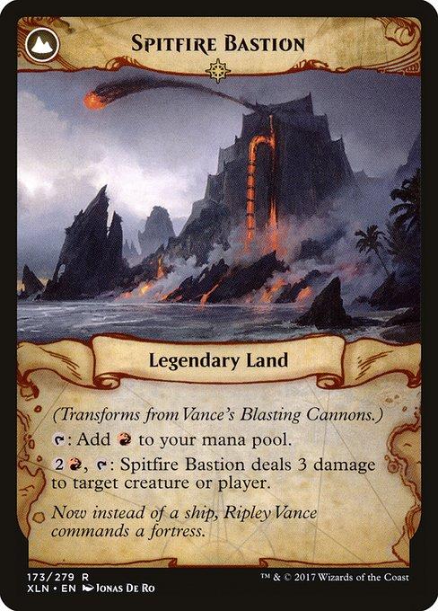 Vance's Blasting Cannons // Spitfire Bastion (back)