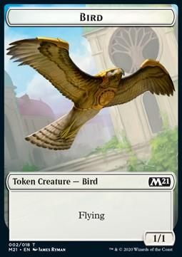 Bird Token (W 1/1) // Demon Token (B 5/5)