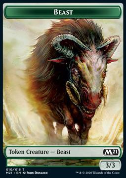 Beast Token (Green 3/3)