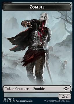 Zombie Token (B 2/2) // Clue Token (V.1)