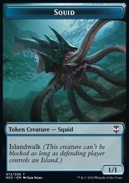 Squid Token (U 1/1) // Treasure Token