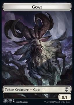 Goat Token (W 0/1) // Zombie Token (B 2/2)