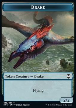 Drake Token (U 2/2) // Zombie Token (B 2/2)