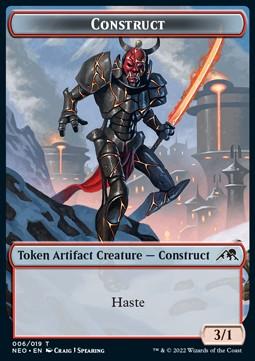 Construct Token (R 3/1) // Samurai Token (W 2/2)