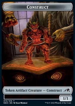 Construct Token (A 1/1) // Samurai Token (W 2/2)