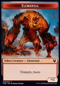 Elemental Token (R */1) // Human Soldier Token (W 1/1)