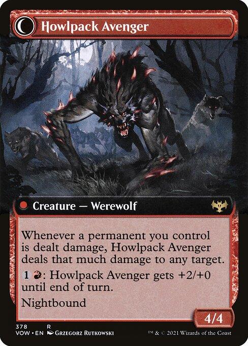 Ill-Tempered Loner // Howlpack Avenger (back)