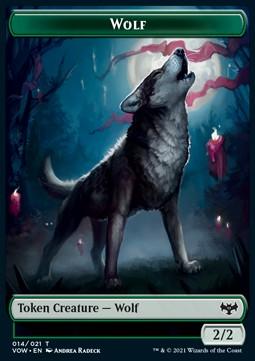 Wolf Token (Green 2/2)