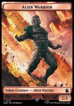 Alien Warrior Token (R 2/2) // Food Token
