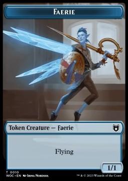 Faerie Token (U 1/1) // Human Token (W 1/1)