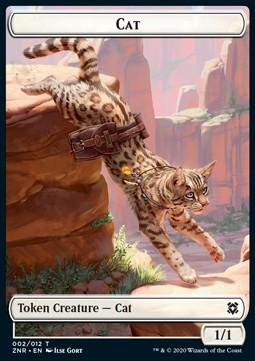 Cat Token (W 1/1) // Insect Token (G 1/1)
