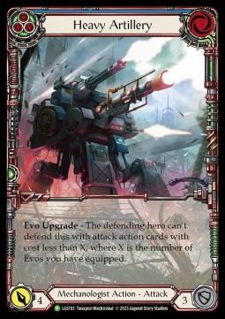 Heavy Artillery (Blue) (Extended Art Rainbow Foil)