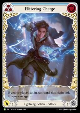 Flittering Charge (Blue) (Extended Art Rainbow Foil)