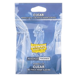 100 Dragon Shield Perfect Fit Thick Inner Sleeves - Clear