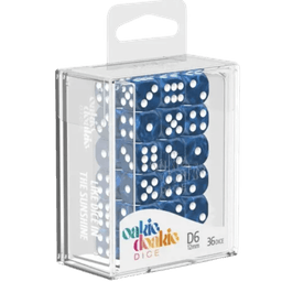 Oakie Doakie Dice D6 Marble-Blue 36
