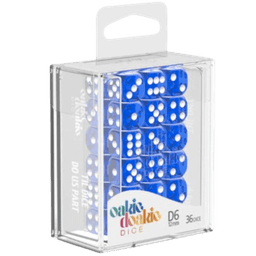 Oakie Doakie Dice D6 Translucent-Blue 36