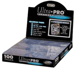 100 Ultra Pro PLATINUM Nine Pocket Pages
