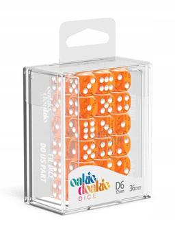 Oakie Doakie Dice D6 Translucent-Orange 36