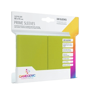 100 Gamegenic Prime Sleeves (Lime Green)