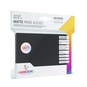 100 Gamegenic Matte Prime Sleeves (Black)