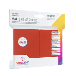 100 Gamegenic Matte Prime Sleeves (Red)