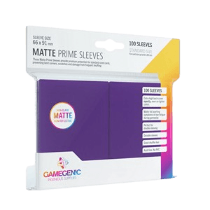 100 Gamegenic Matte Prime Sleeves (Purple)