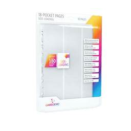 10 Gamegenic 18-Pocket Side-Loading Pages (White)