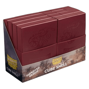 8 Dragon Shield Cube Shells (Blood Red)