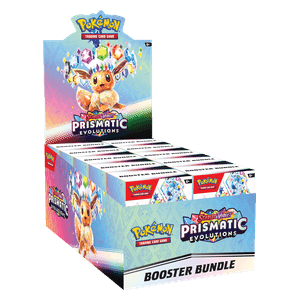 Prismatic Evolutions Booster Bundle Display
