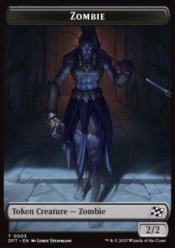 Zombie Token (B 2/2) // Zombie Warrior Token (B 4/4)