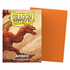 100 Dragon Shield Sleeves - Matte Amber
