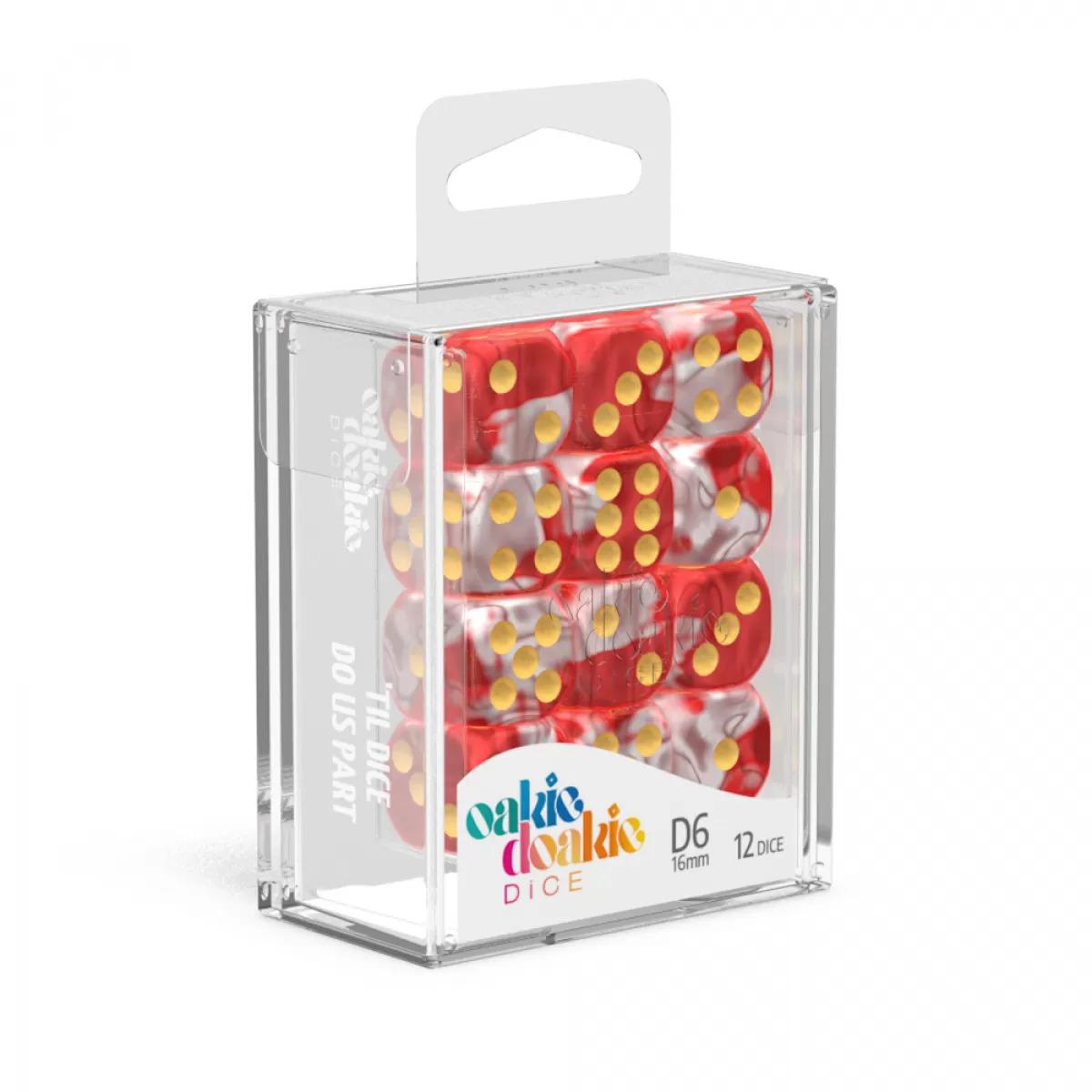 Oakie Doakie Dice D6 Gemidice-Red Sky 12