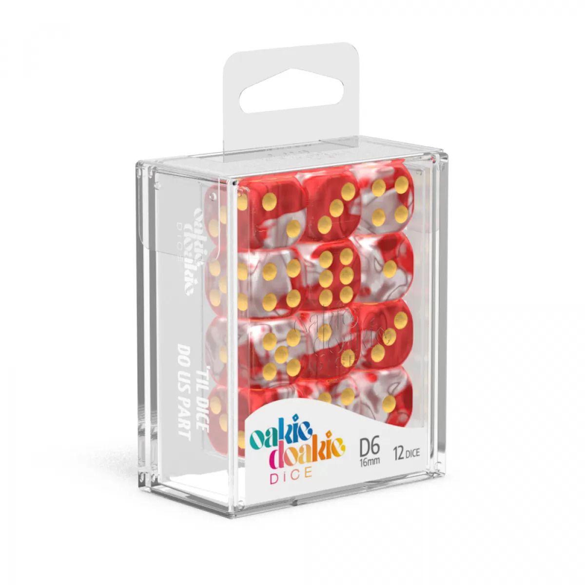 Oakie Doakie Dice D6 Gemidice-Red Sky 12