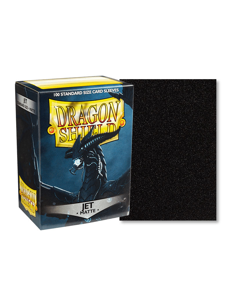 100 Dragon Shield Sleeves (Matte Jet)