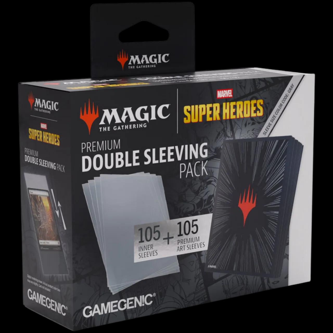 Marvel Super Heroes: "Comic Burst Black" Premium Double Sleeving Pack