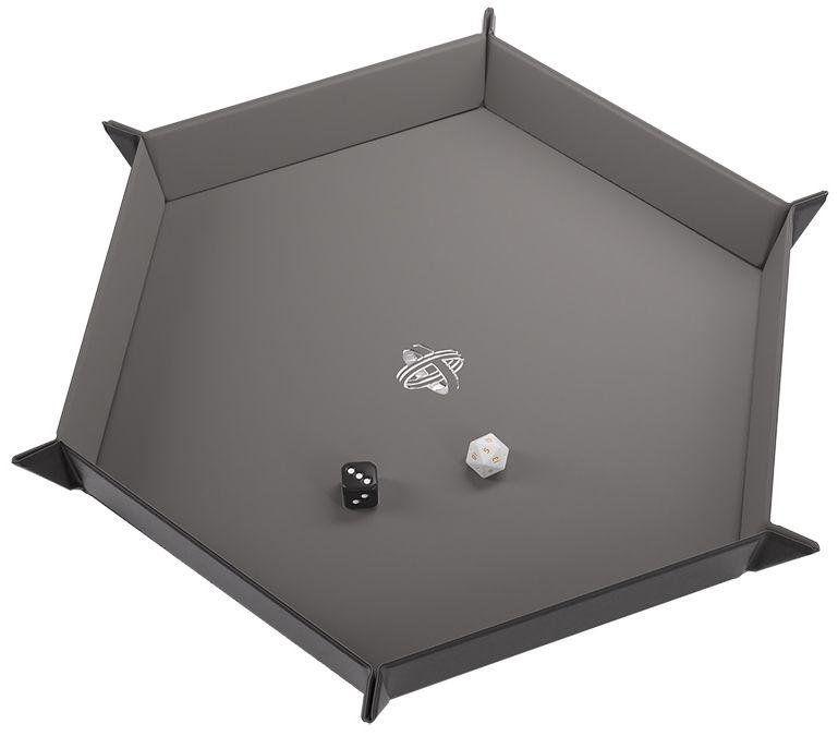 Gamegenic Magnetic Dice Tray Hexagonal (Black/Grey)