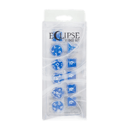 Eclipse 11 Dice Set: Pacific Blue