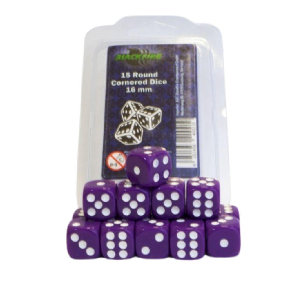 Blackfire Dice - Purple (15 kości K6, 16mm)