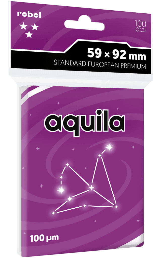 Koszulki na karty Rebel (59x92 mm) Aquila Premium, 100 sztuk