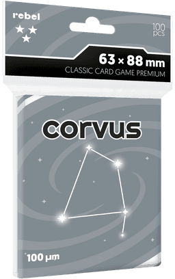 Koszulki na karty Rebel (63x88 mm) Corvus Premium, 100 sztuk