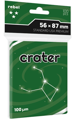 Koszulki na karty Rebel (56x87 mm) Crater Premium, 100 sztuk