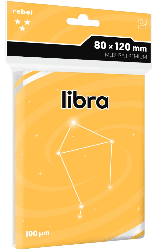 Koszulki na karty Rebel (80x120 mm) Libra Premium, 100 sztuk