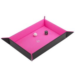 Gamegenic Magnetic Dice Tray Rectangular (Black/Pink)