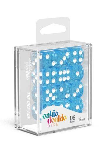 Oakie Doakie Dice D6 Speckled-Light Blue 12