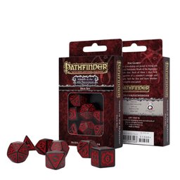 Komplet Kości - Pathfinder: Wrath of the Righteous - Czarno-czerwone