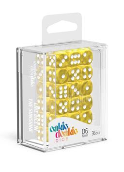 Oakie Doakie Dice D6 Marble-Yellow 36